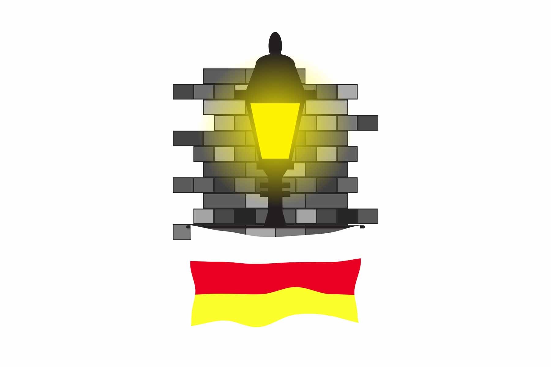 North Ossetia Street Lamp Bricks Magnet