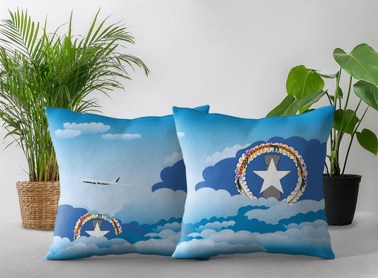 Northern Mariana Islands Day Clouds Pillow Case