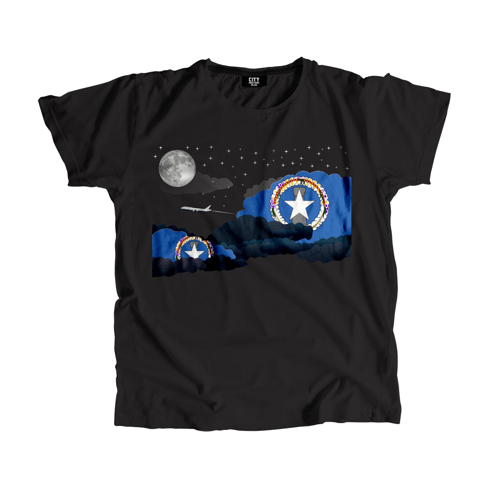 Northern Mariana Islands Night Clouds Men Unisex T-Shirt