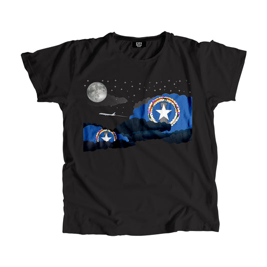 Northern Mariana Islands Night Clouds Men Unisex T-Shirt