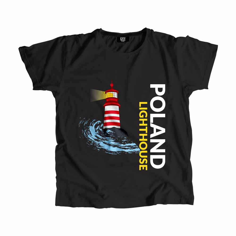 POLAND Lighthouse Men Unisex T-Shirt | Coastal Travel Graphic Tee