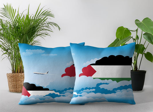 Palestine Day Clouds Pillow Case