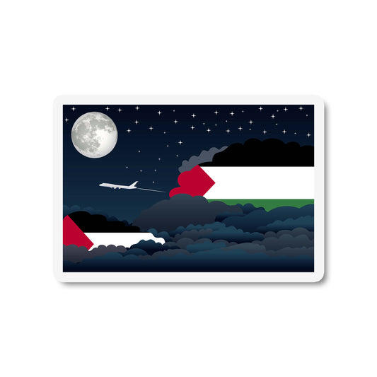 Palestine Night Clouds Fridge Magnet