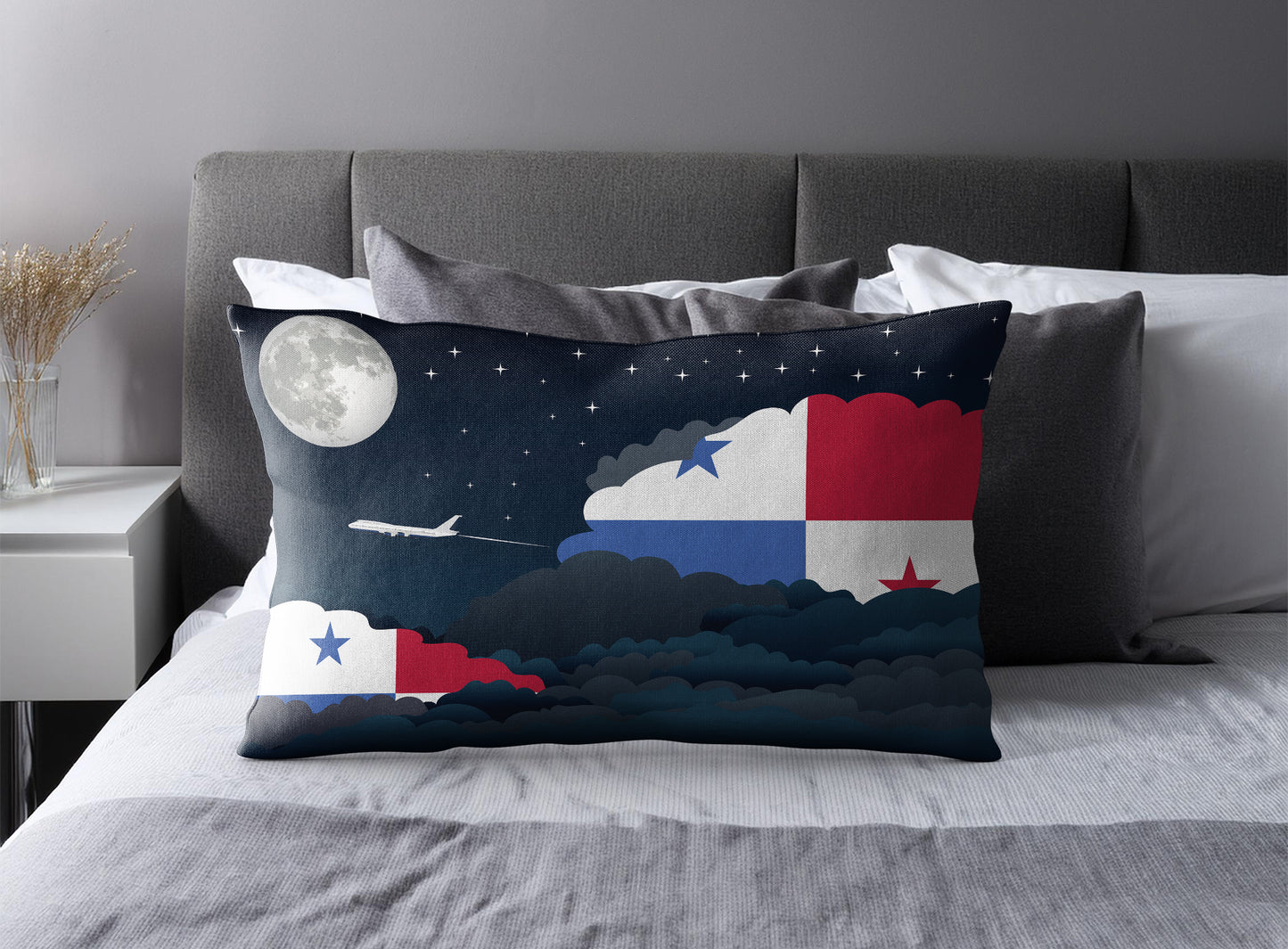 Panama Night Clouds Pillow Case and Pillow Throw