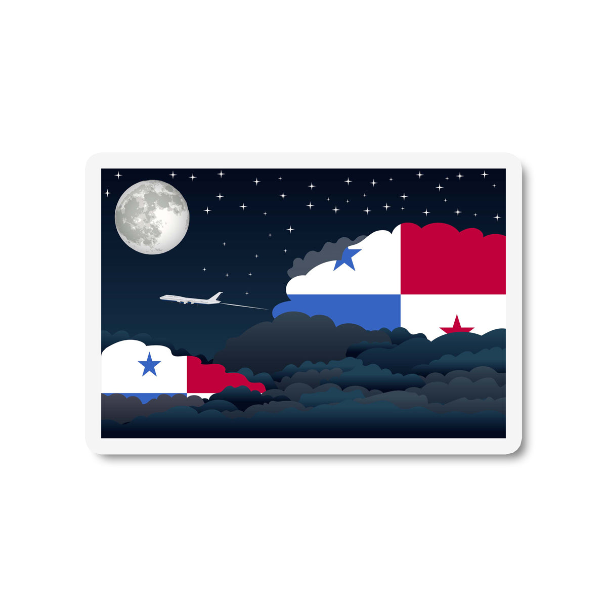 Panama Night Clouds Magnet