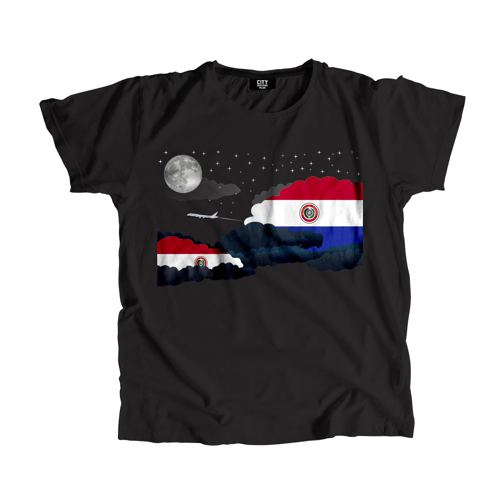 Paraguay Night Clouds Men Unisex T-Shirt