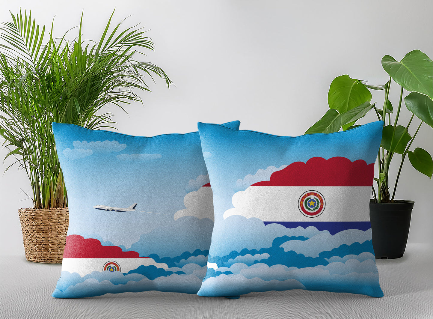 Paraguay Day Clouds Pillow Case