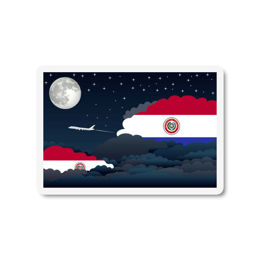 Paraguay Night Clouds Sticker