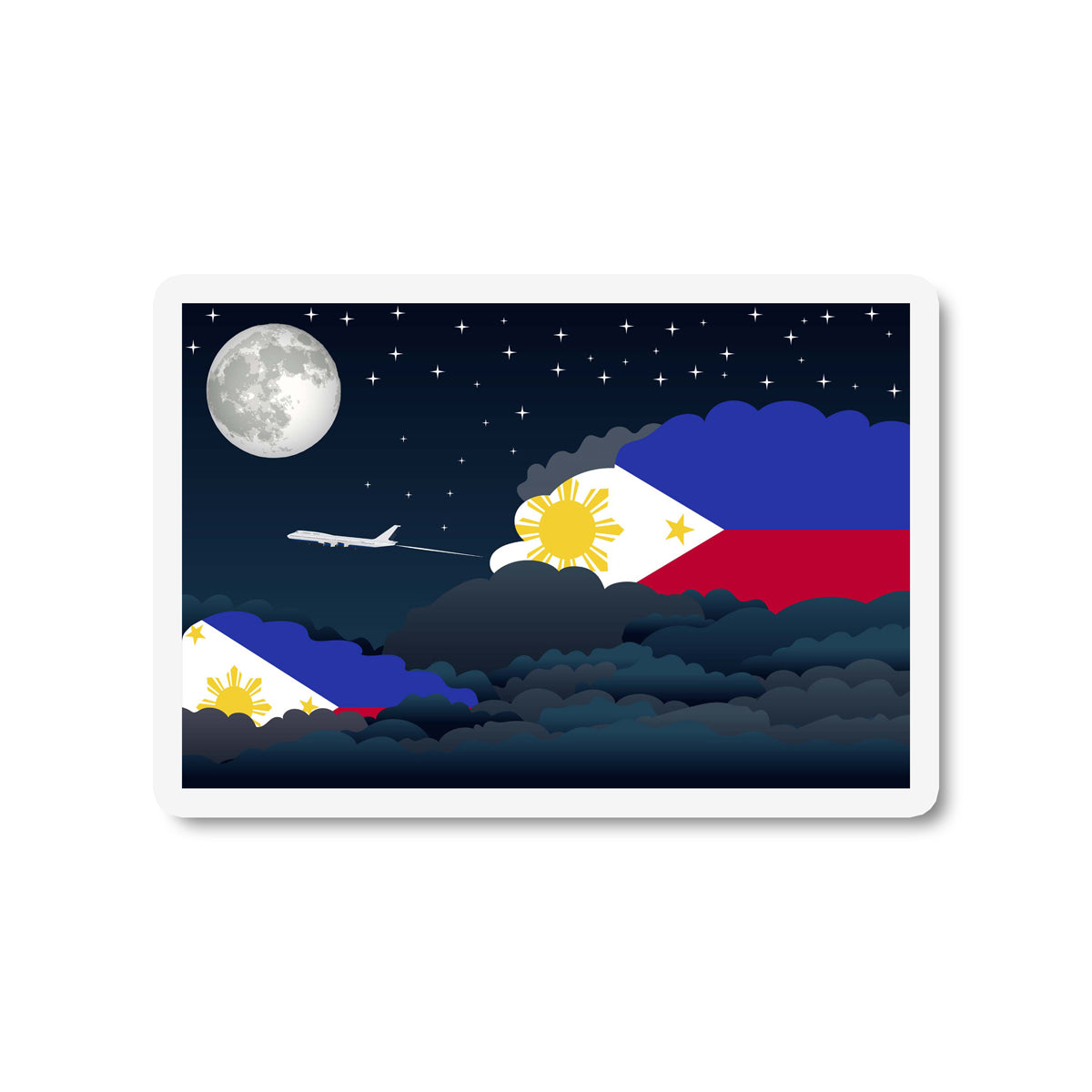 Philippines Night Clouds Magnet