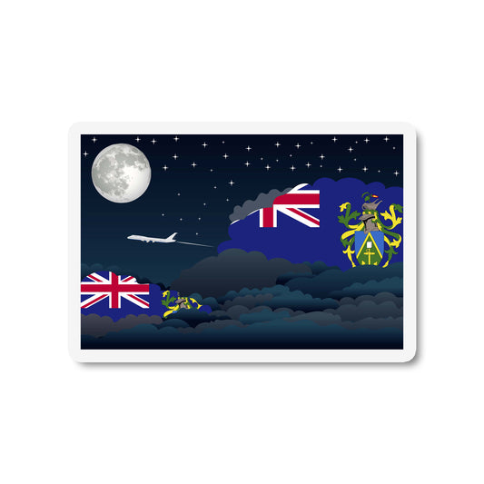 Pitcairn Islands Night Clouds Sticker