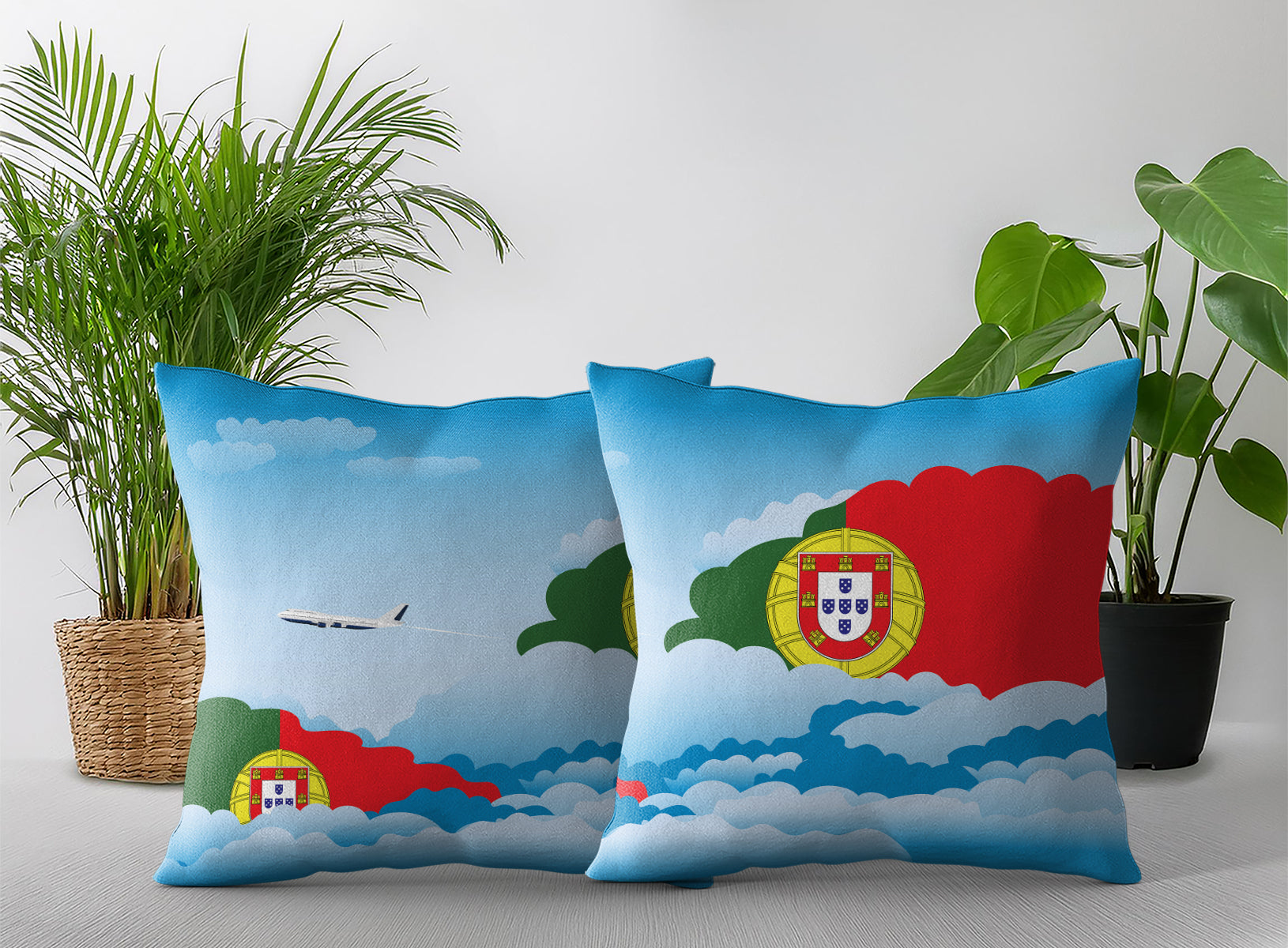 Portugal Day Clouds Pillow Case