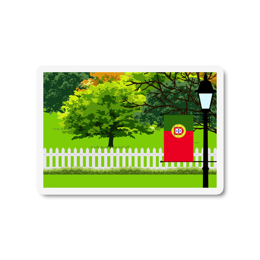 Portugal Trees and Street Lamp Sticker