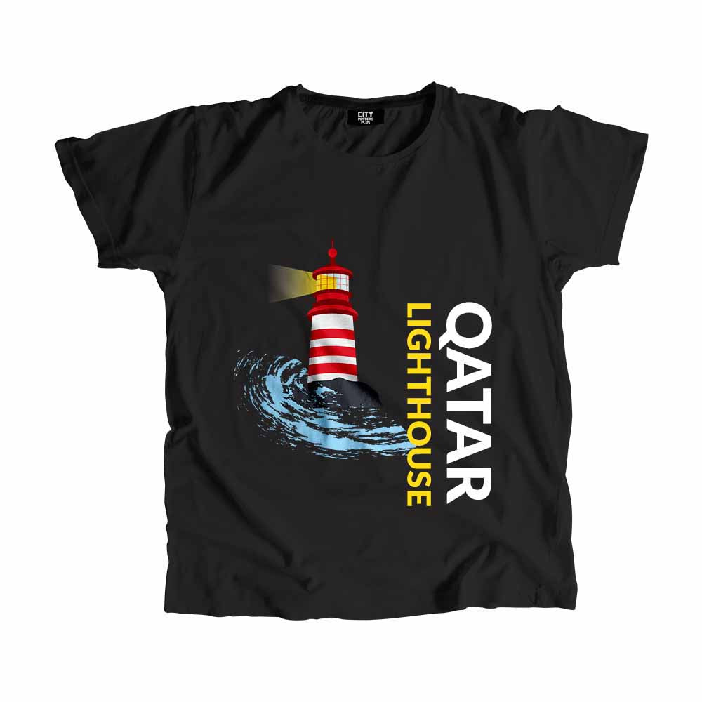 QATAR Lighthouse Men Unisex T-Shirt | Coastal Travel Graphic Tee