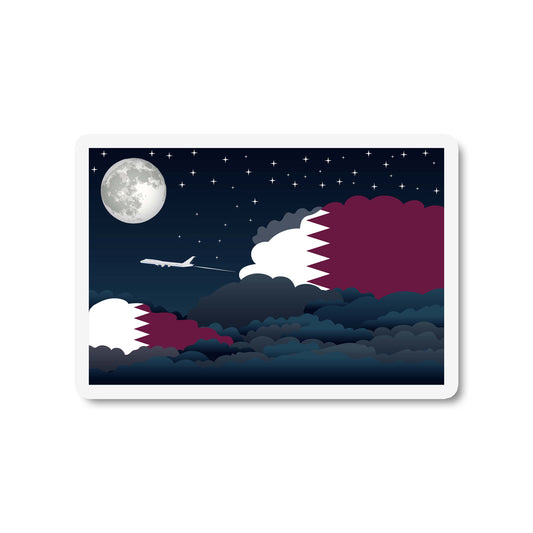 Qatar Night Clouds Fridge Magnet