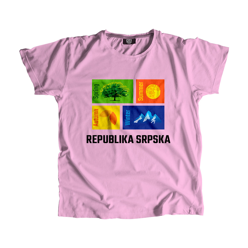 REPUBLIKA SRPSKA Seasons Men Unisex T-Shirt (Liril Green)