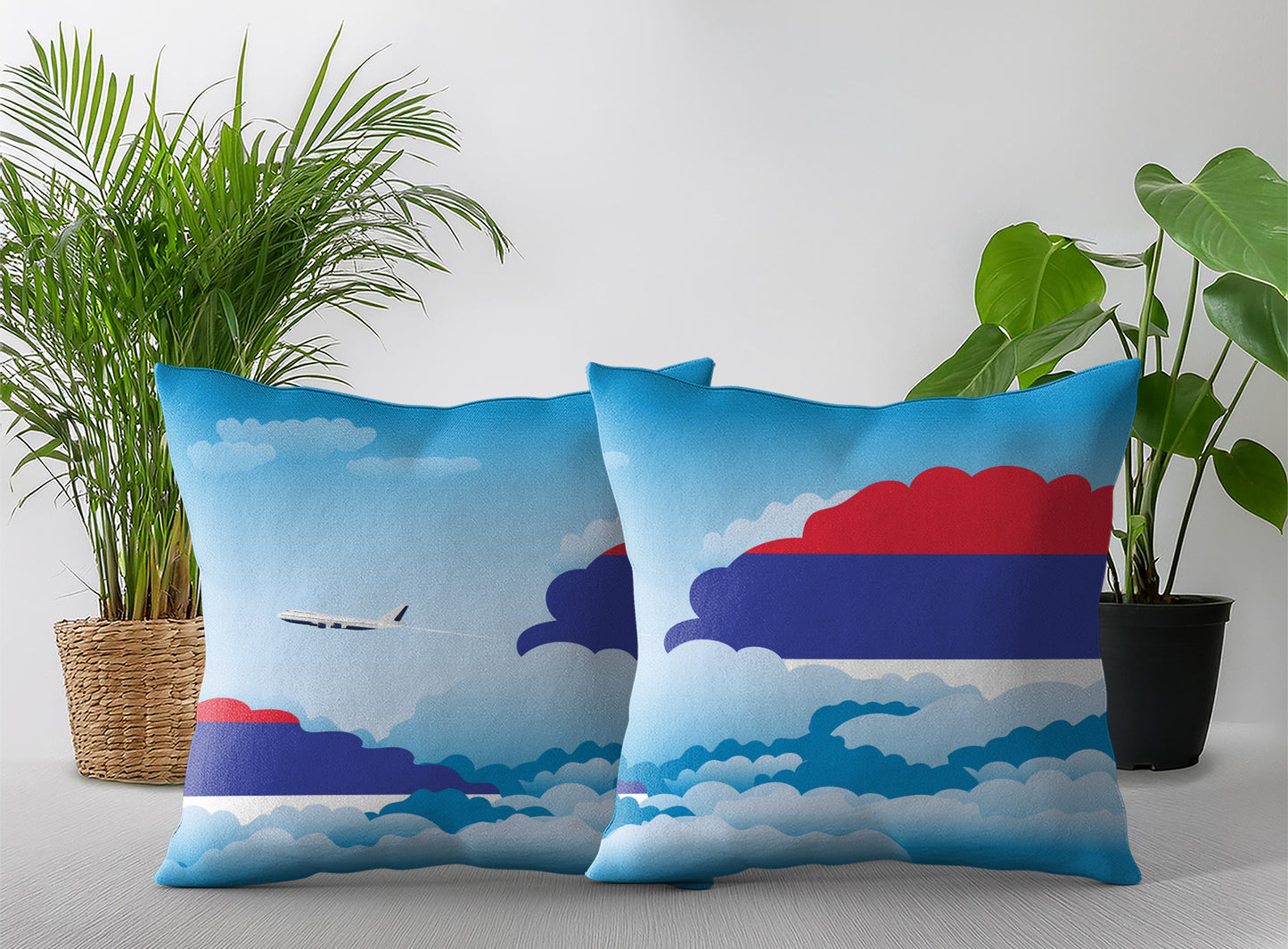 Republika Srpska Day Clouds Pillow Case