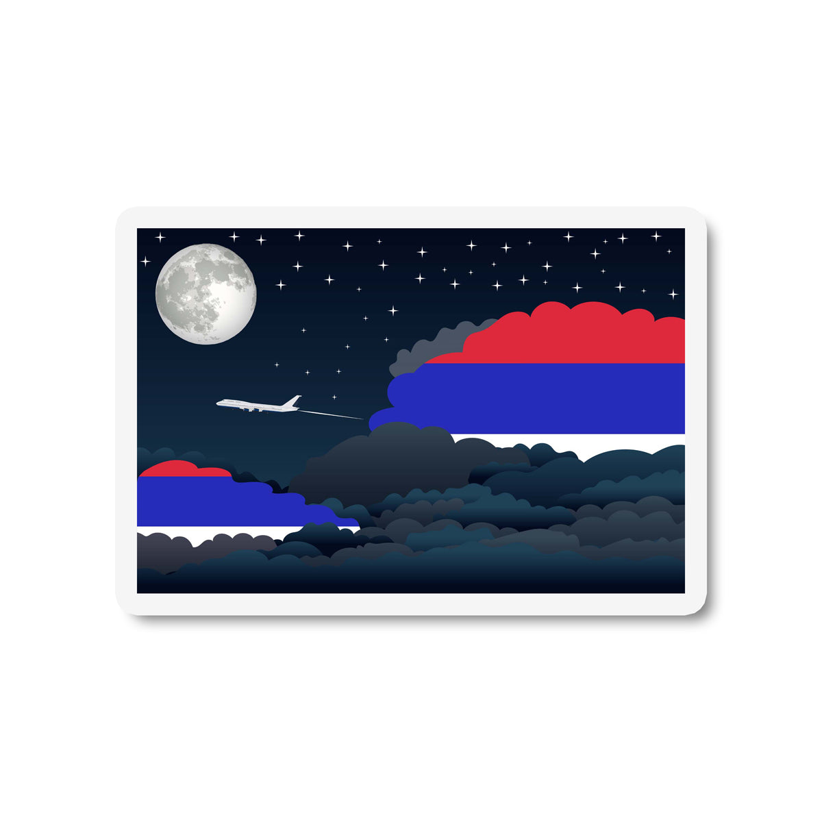 Republika Srpska Night Clouds Magnet