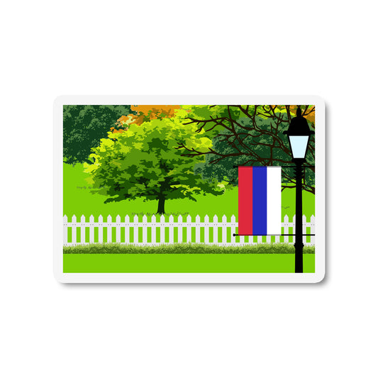 Republika Srpska Trees and Street Lamp Sticker