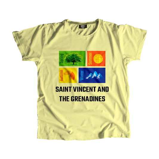 SAINT VINCENT AND THE GRENADINES Seasons Seasons Unisex T-Shirt | City Posters Plus