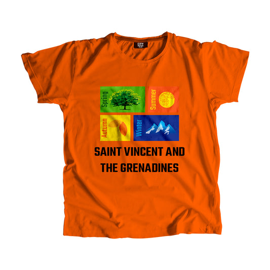 SAINT VINCENT AND THE GRENADINES Seasons Seasons Unisex T-Shirt | City Posters Plus