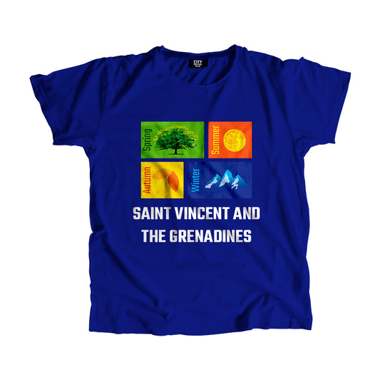 SAINT VINCENT AND THE GRENADINES Seasons Seasons Unisex T-Shirt | City Posters Plus