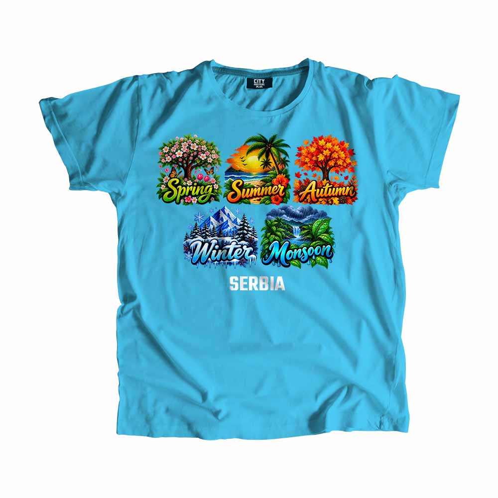 SERBIA Seasons Seasons Unisex T-Shirt | City Posters Plus