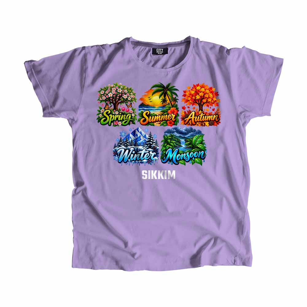 SIKKIM Seasons Seasons Unisex T-Shirt | City Posters Plus