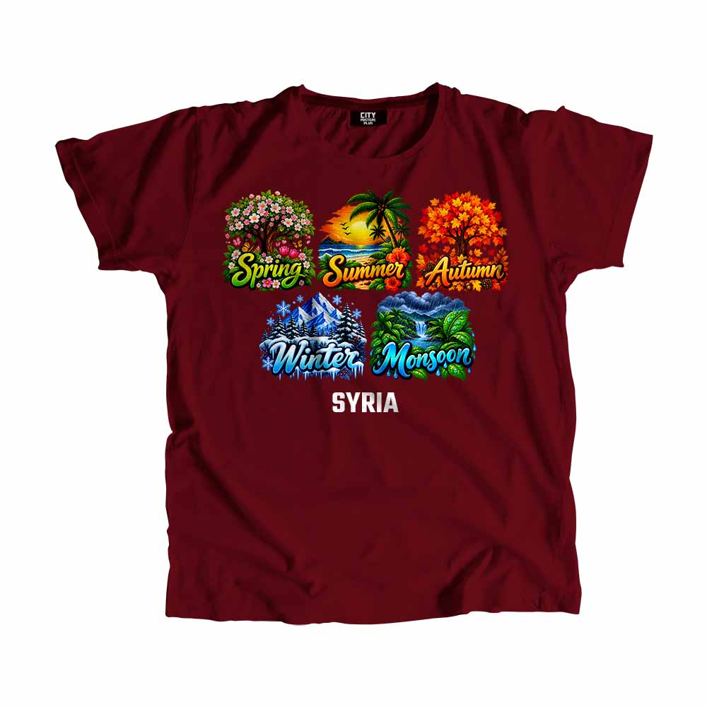 SYRIA Seasons Seasons Unisex T-Shirt | City Posters Plus