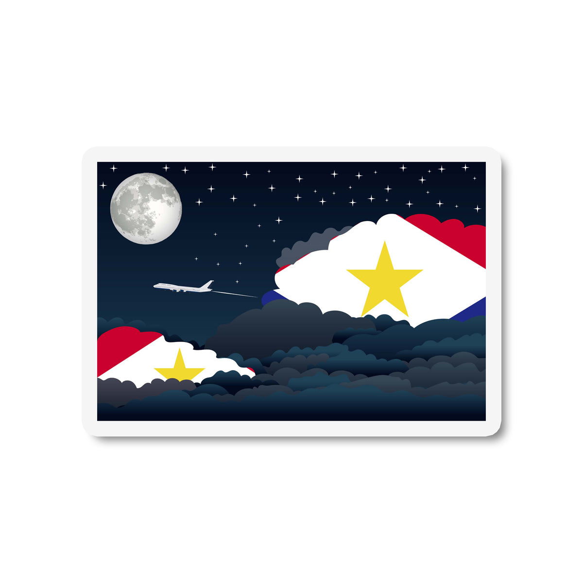 Saba Night Clouds Magnet