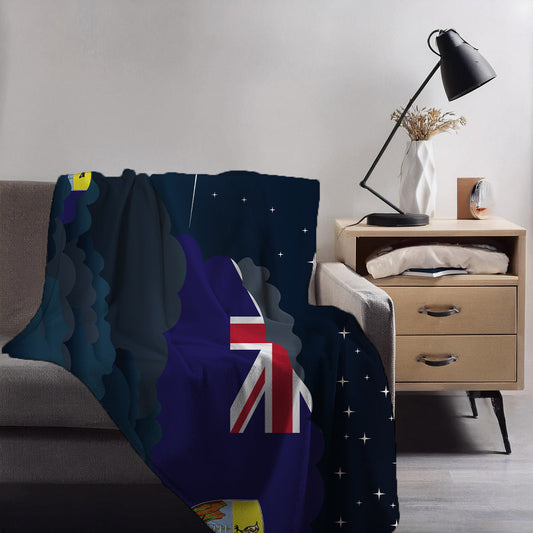 Saint Helena Night Clouds Blankets & Throws | Premium Soft Blankets | City Posters Plus