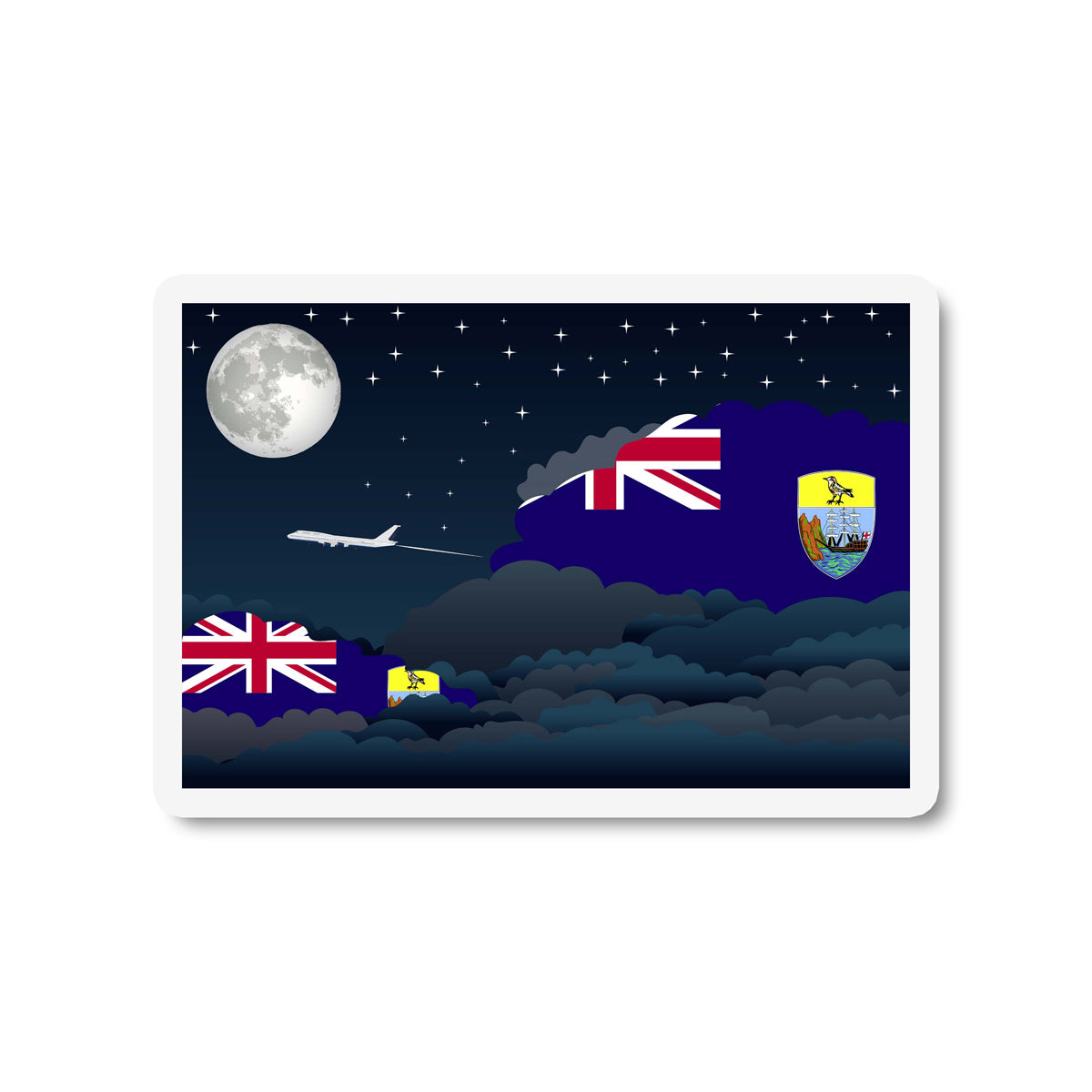 Saint Helena Night Clouds Magnet