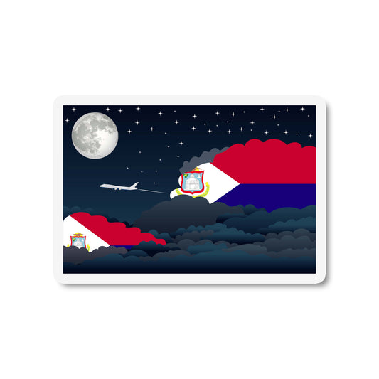 Saint Martin Night Clouds Magnet