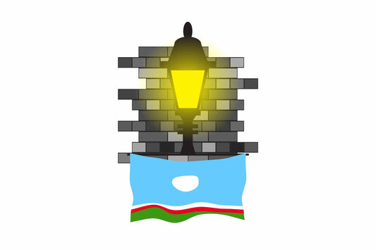 Sakha Republic Street Lamp Bricks Sticker