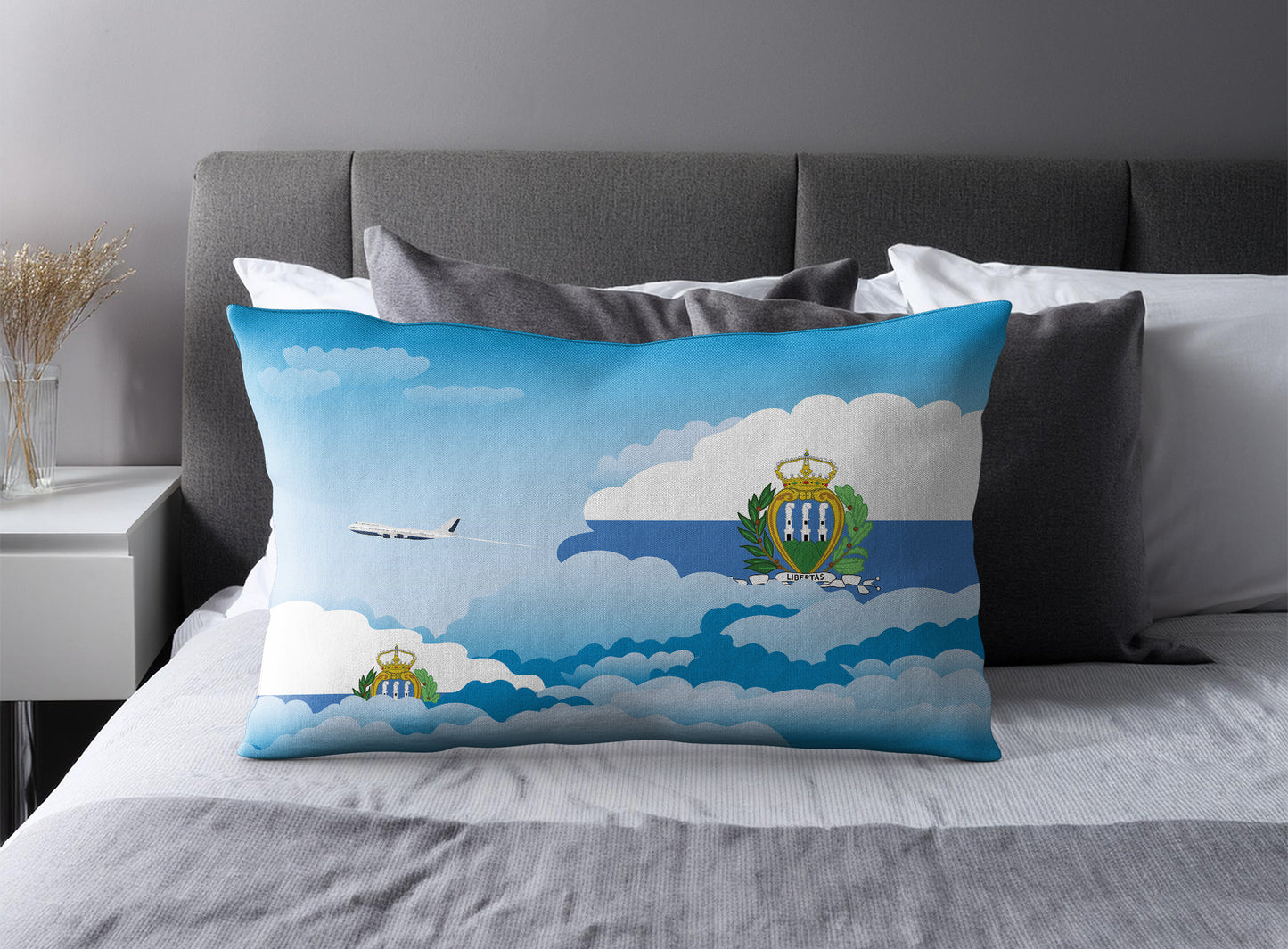 San Marino Day Clouds Pillow Case