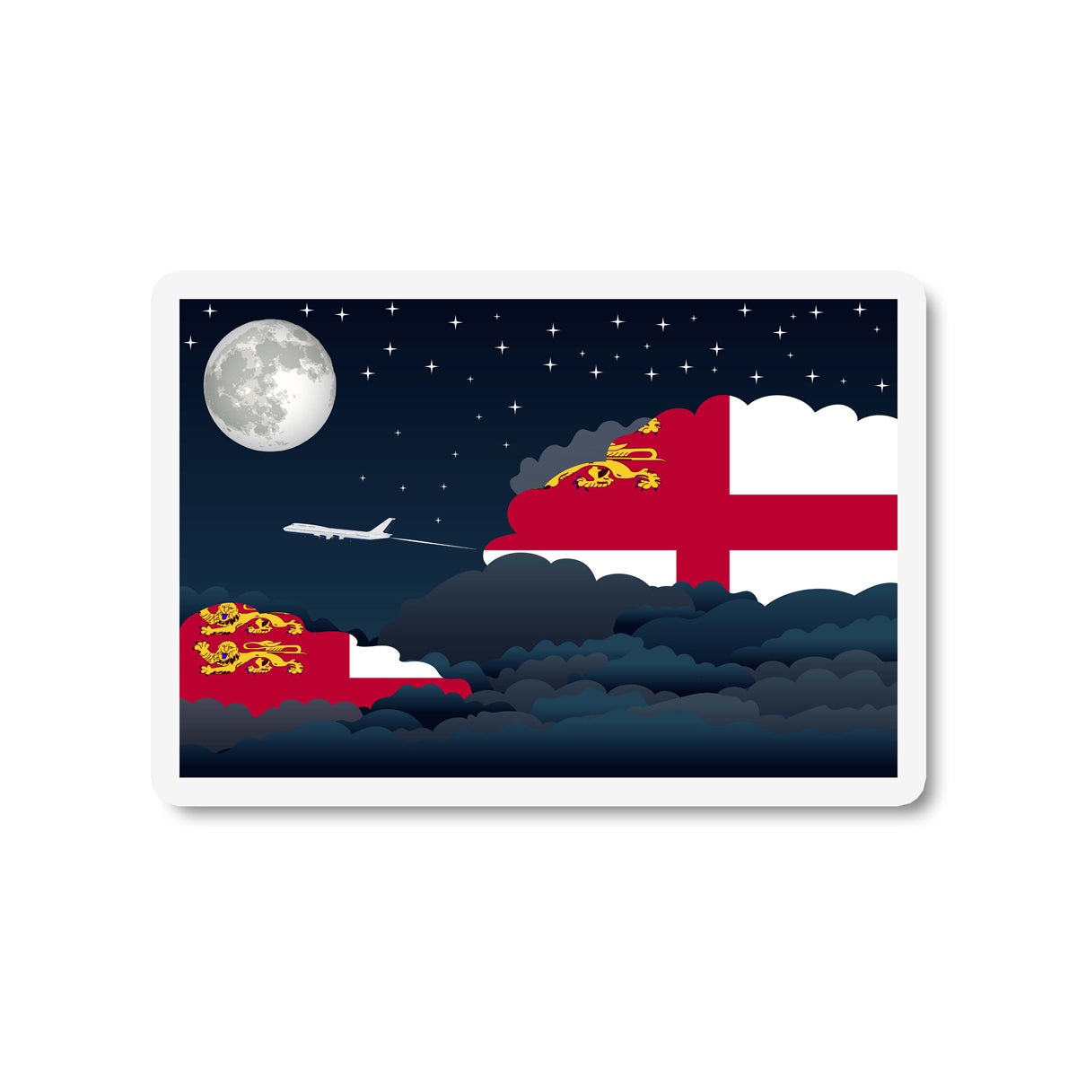 Sark Night Clouds Magnet