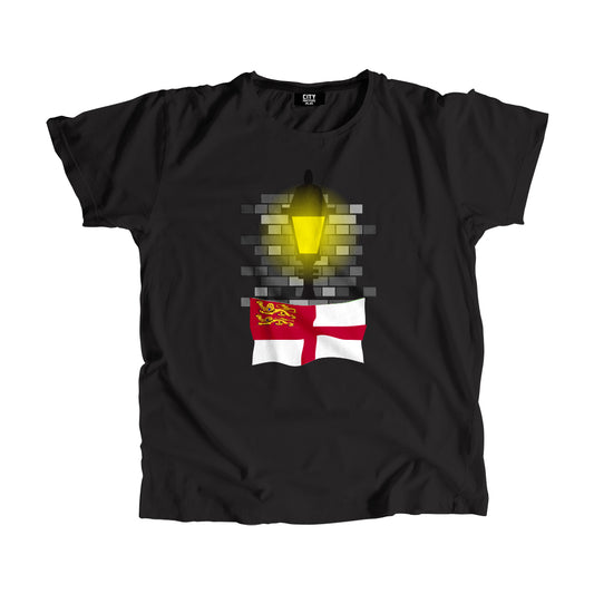 Sark Street Lamp Bricks Men Unisex T-Shirt