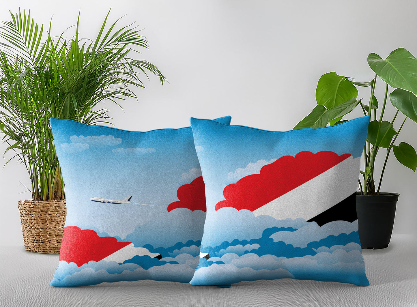 Sealand Principality of Day Clouds Pillow Case