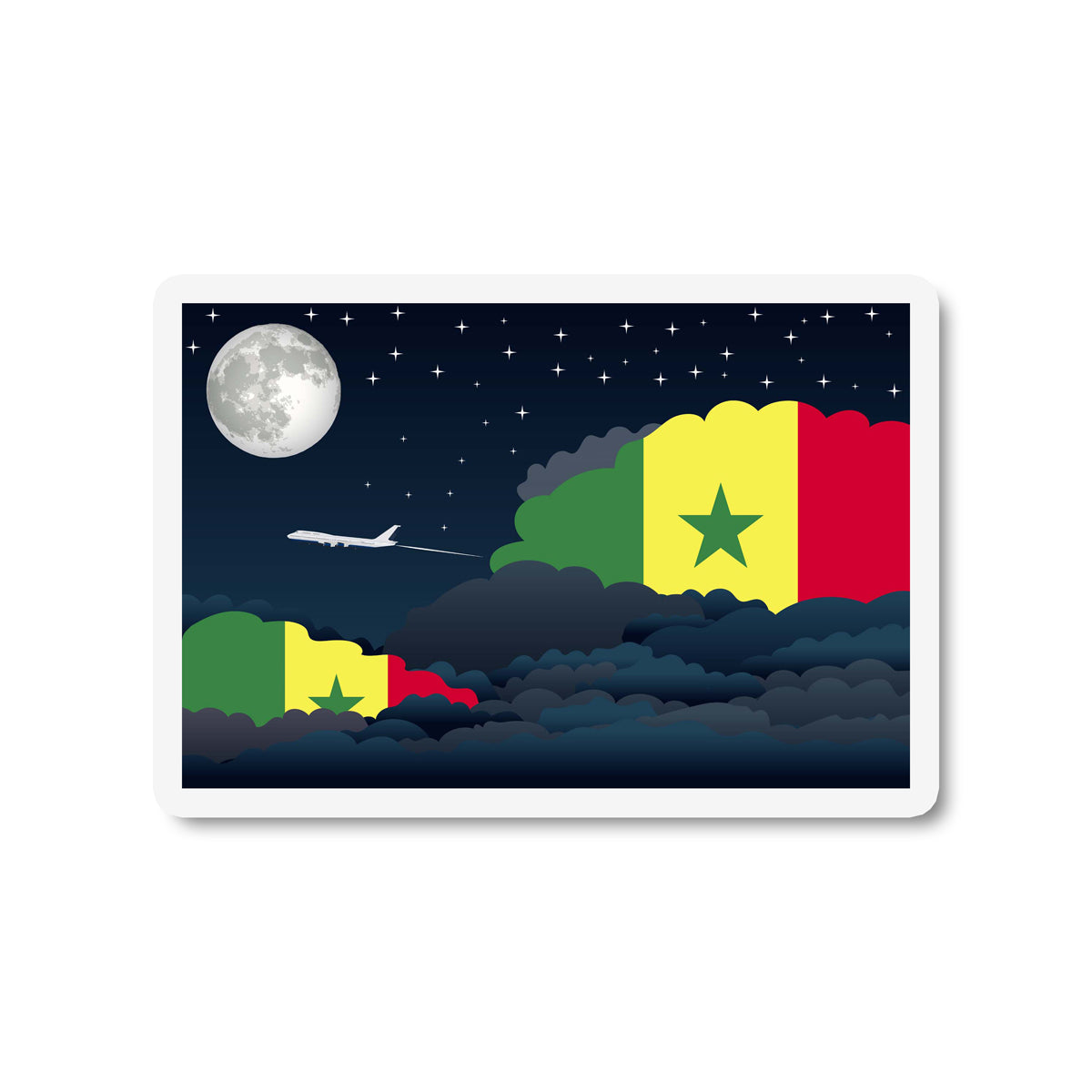 Senegal Night Clouds Magnet