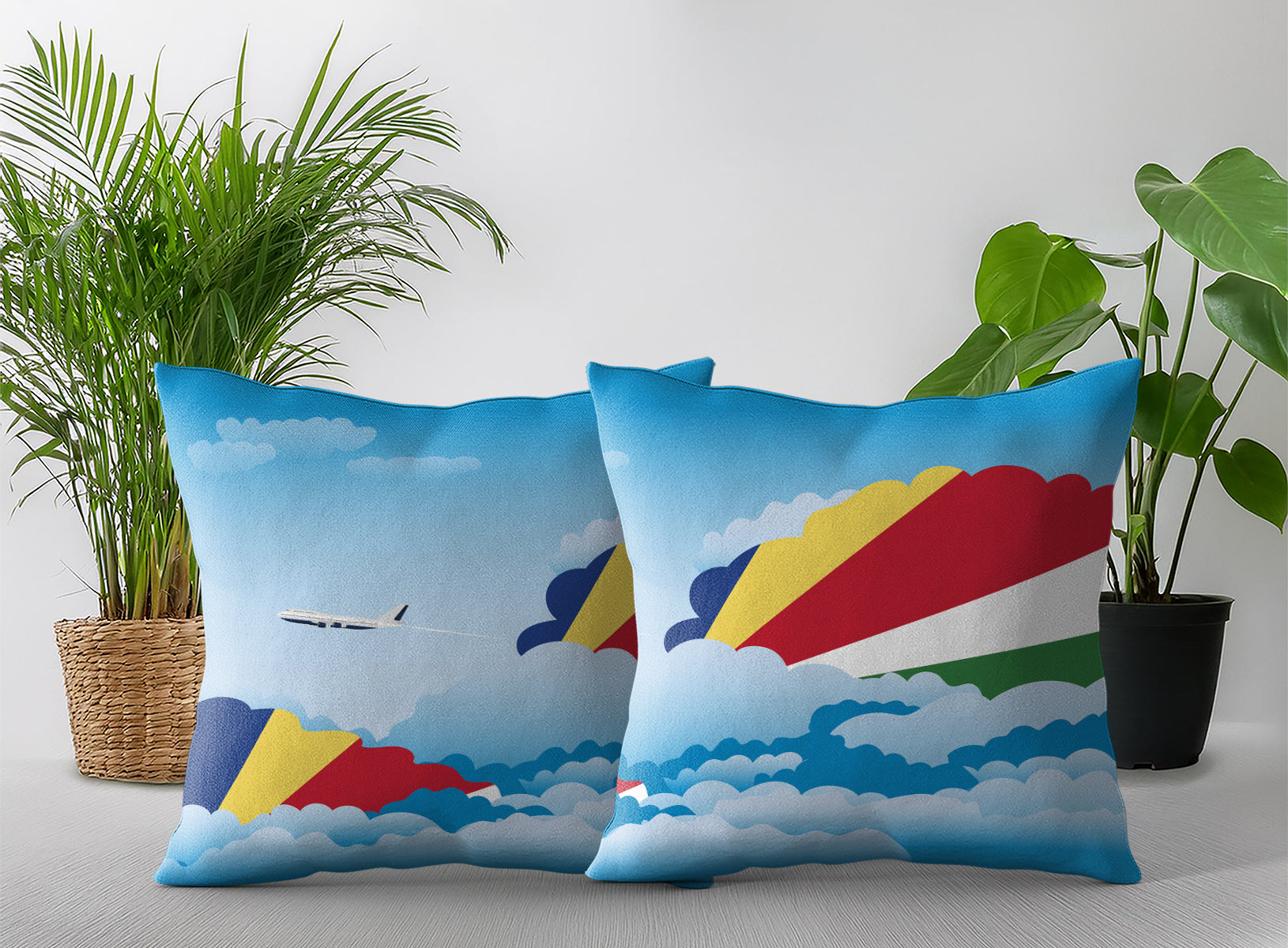 Seychelles Day Clouds Pillow Case