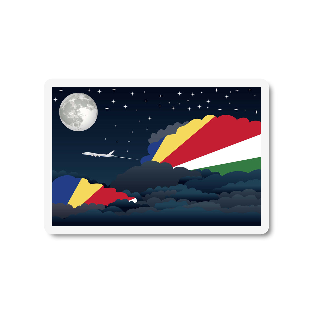 Seychelles Night Clouds Magnet