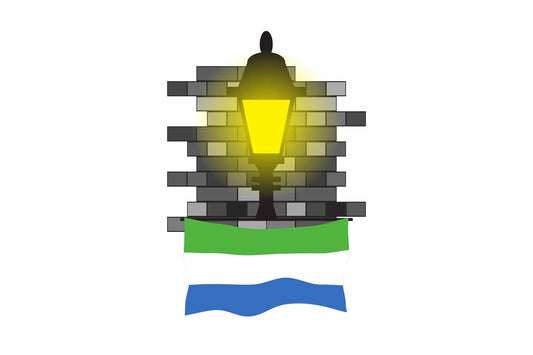 Sierra Leone Street Lamp Bricks Sticker