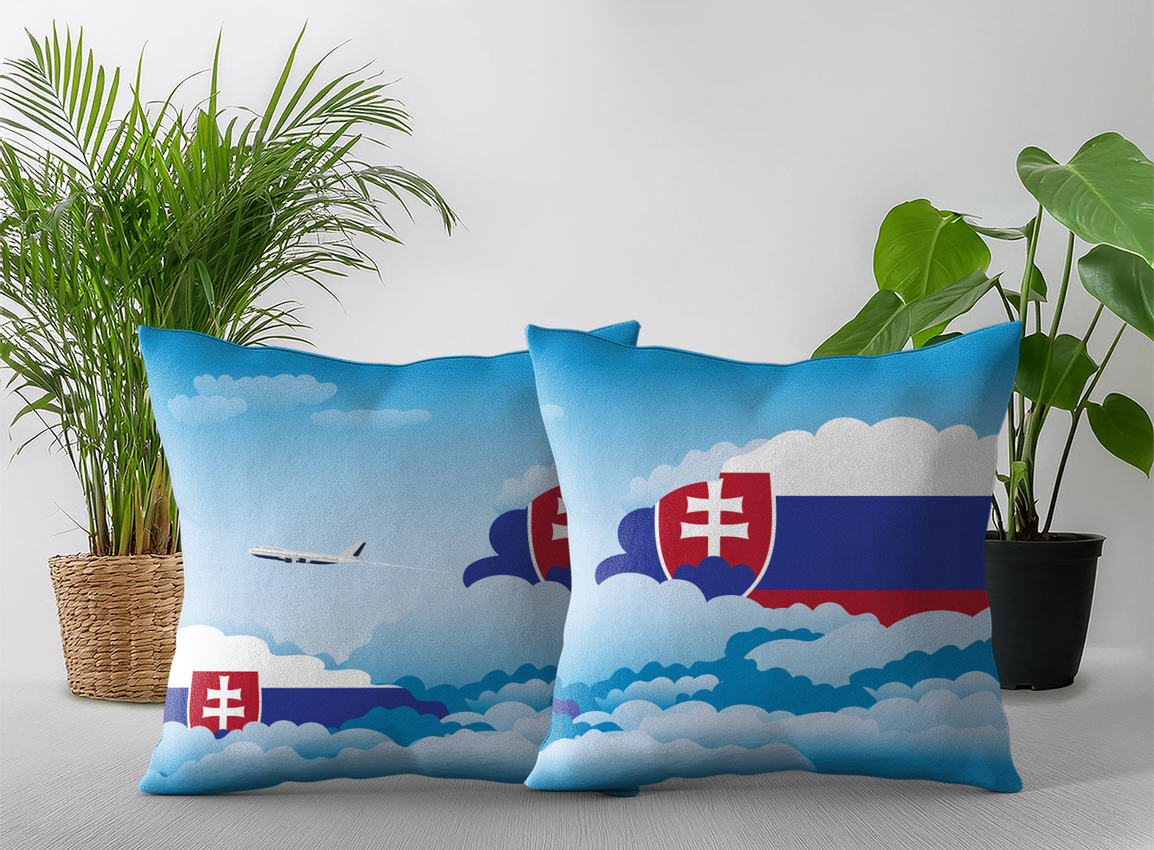 Slovakia Day Clouds Pillow Case