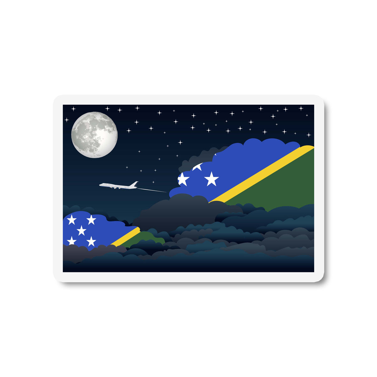 Solomon Islands Night Clouds Magnet