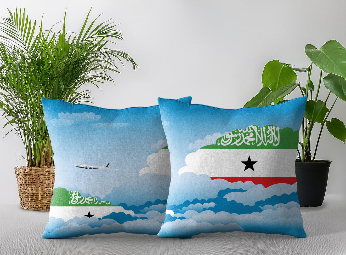 Somaliland Day Clouds Pillow Case