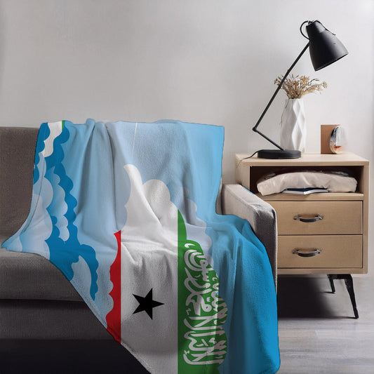 Somaliland Day Clouds Blankets & Throws | Soft Premium Blankets | City Posters Plus