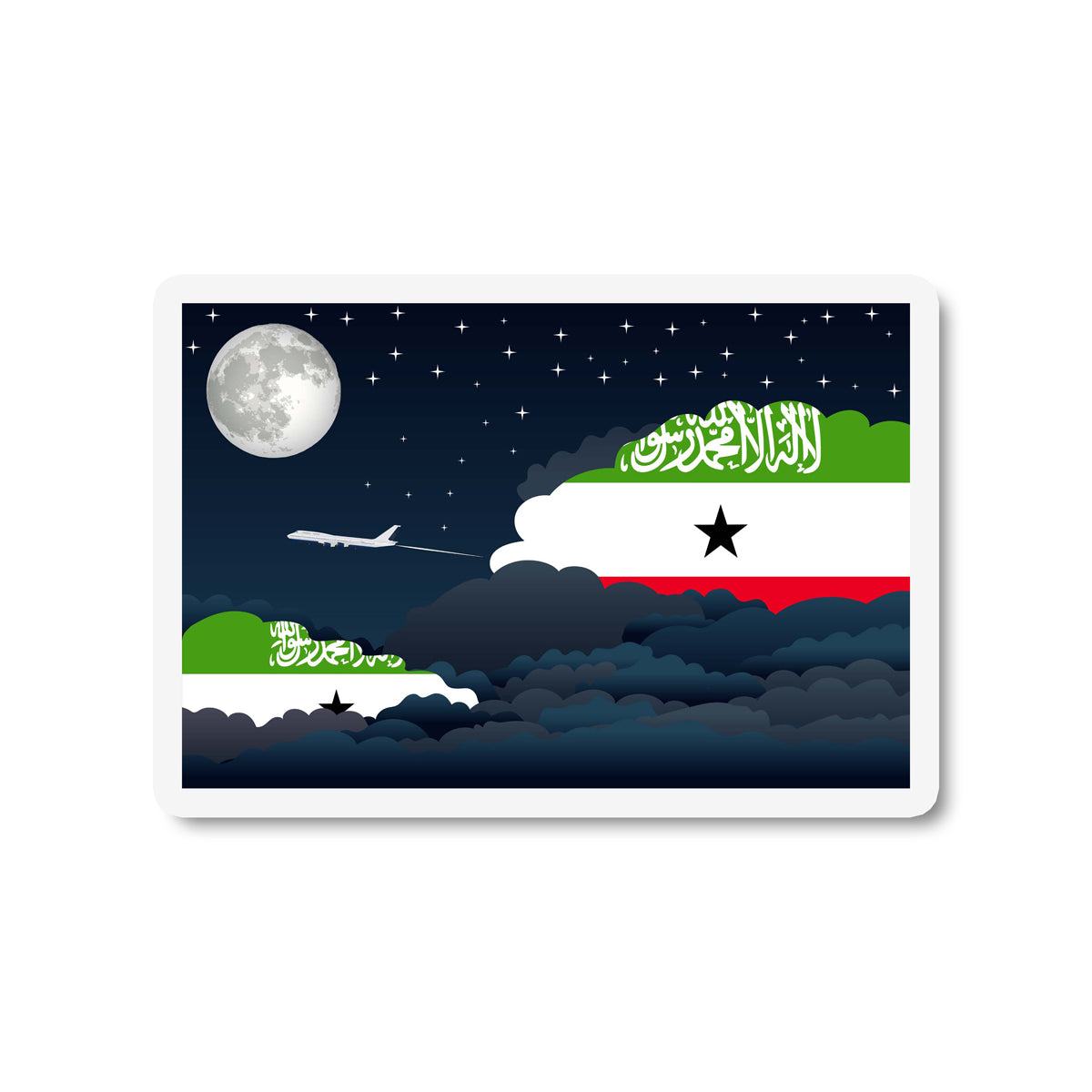 Somaliland Night Clouds Magnet