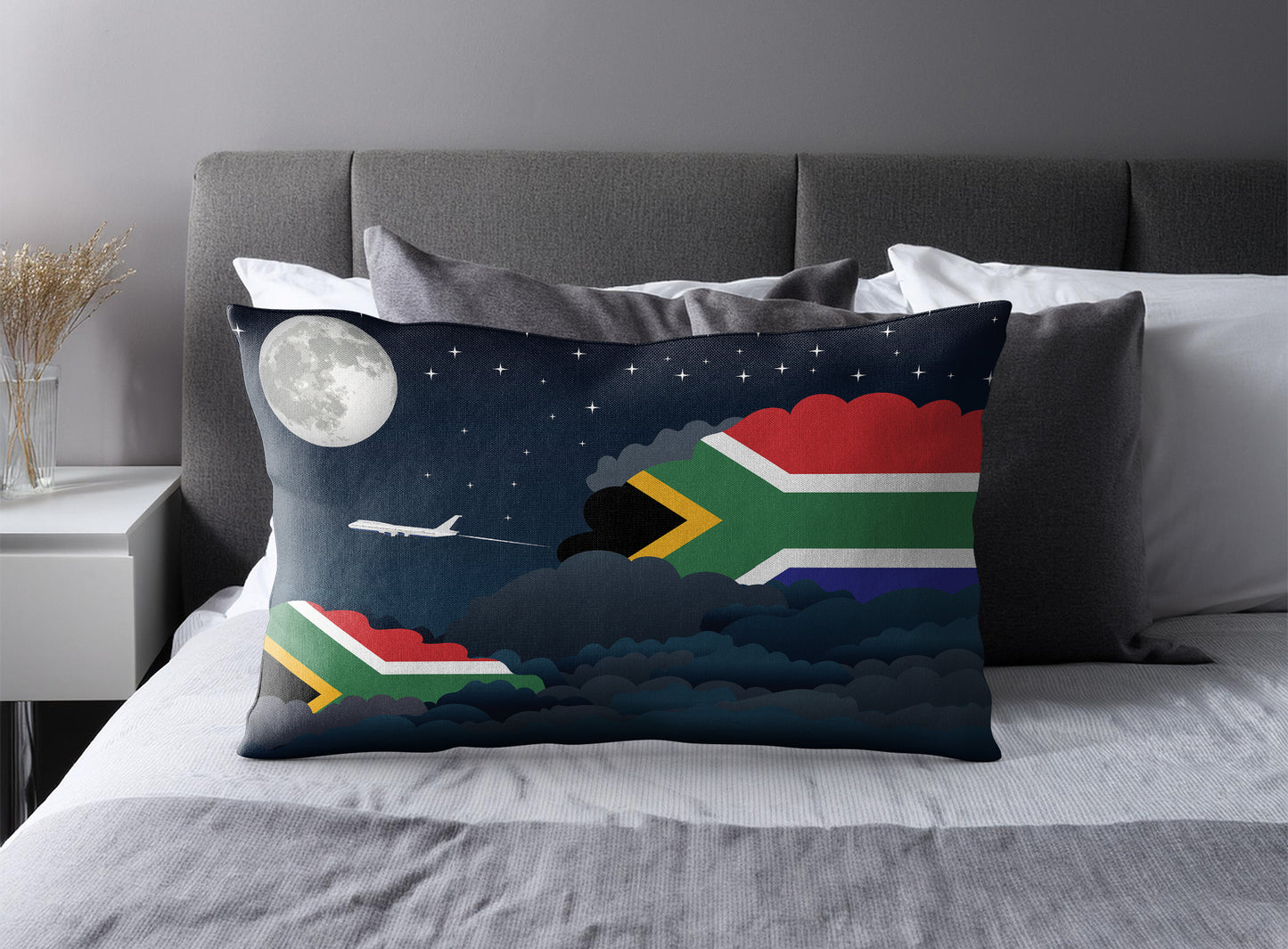 South Africa Night Clouds Pillow Case and Pillow Throw