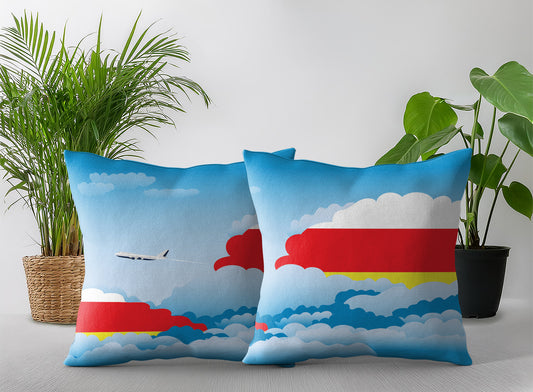 South Ossetia Day Clouds Pillow Case