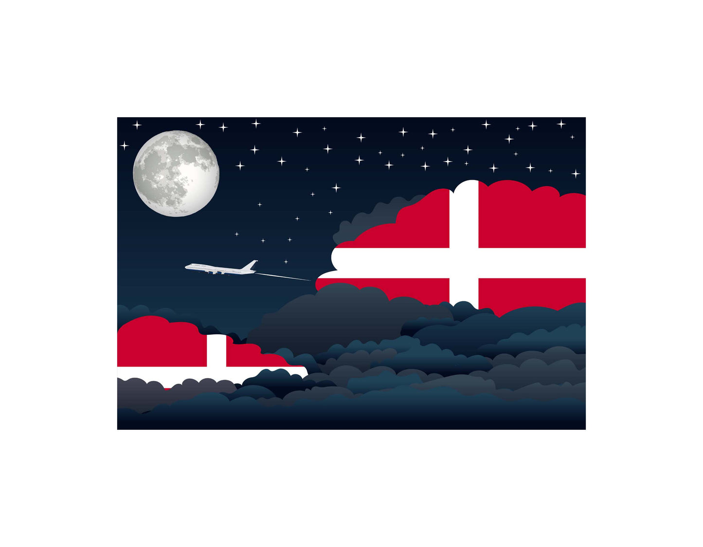 Sovereign Military Order of Malta Night Clouds Canvas Print Framed