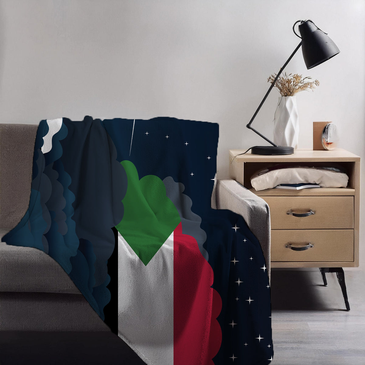Sudan Night Clouds Blanket Throw